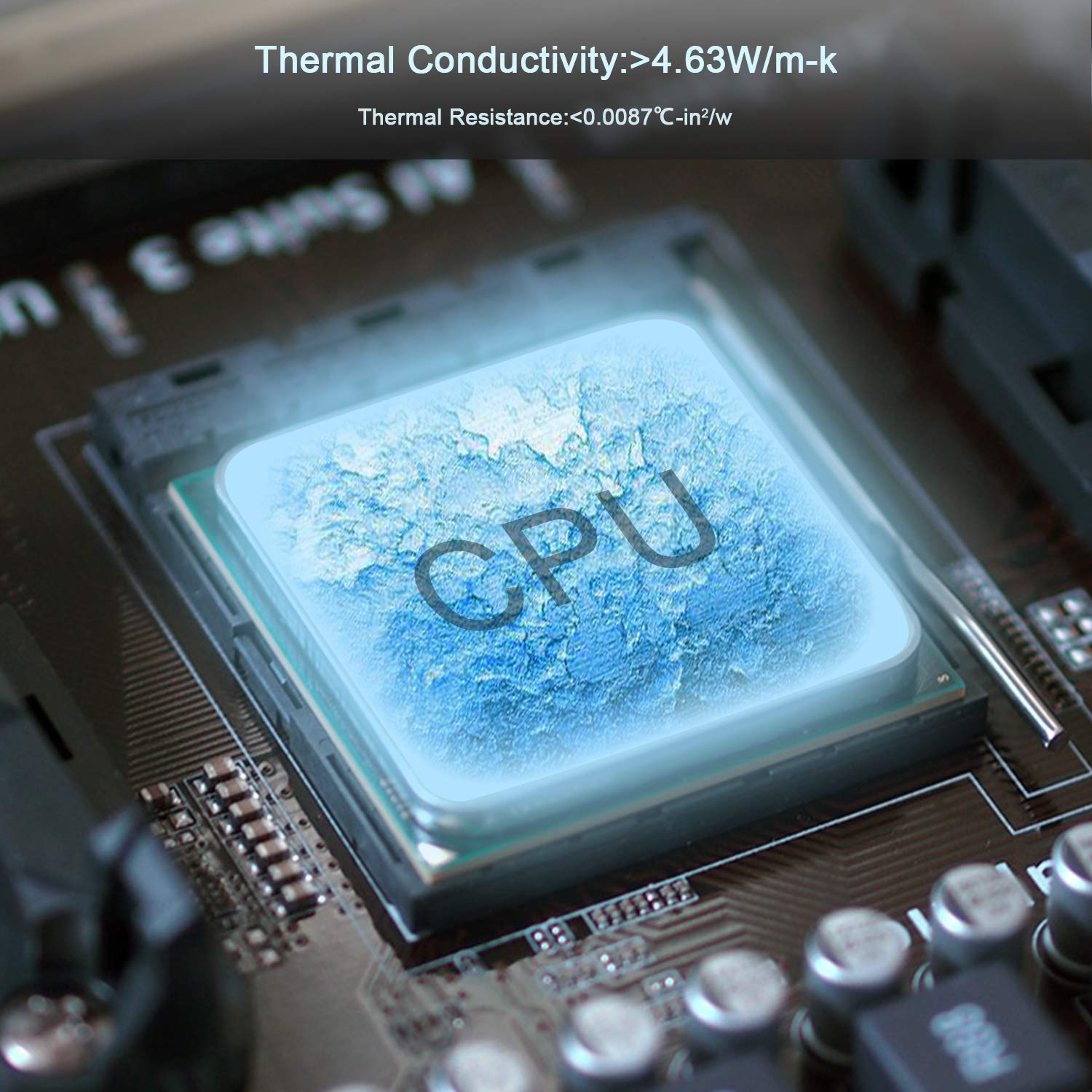 UCMDA 5pcs Pâte Thermique, Halnziye HY810 Professionnelle Haute Conductivité Graisse Thermique en Seringue pour Processeur CPU et GPU (5X2g)