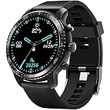 Tinwoo Smart Watch for Android / iOS Phones,46mm Support QI Wireless Charging,Bluetooth Health Tracker with Heart Rate Monito