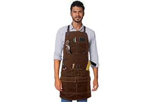 Under NY Sky Essential Waxed Canvas Cross-Back Apron