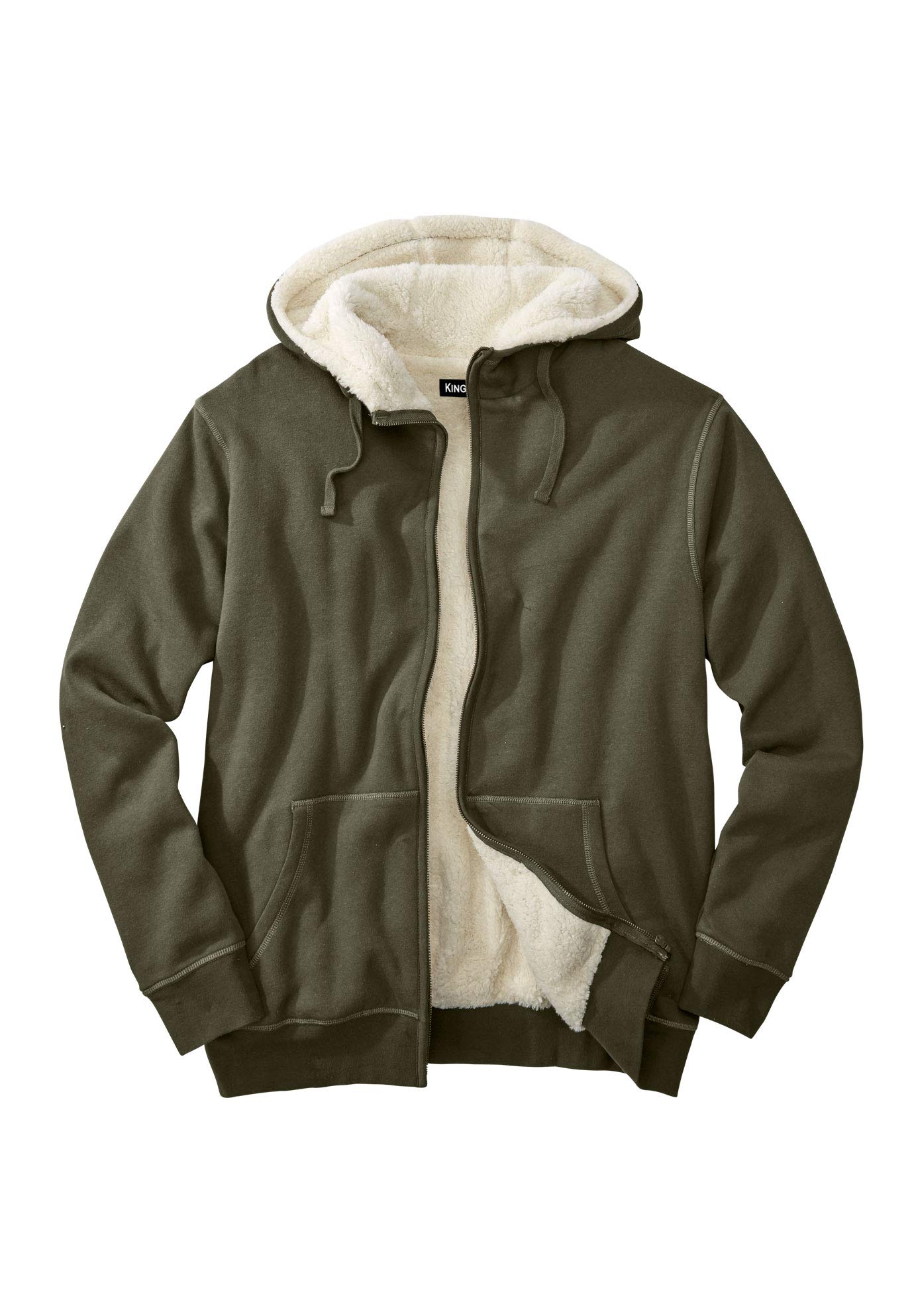 big and tall sherpa lined hoodie
