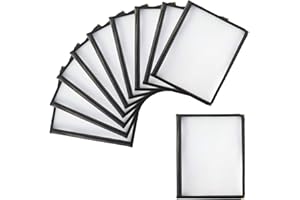 Yaekoo Menu Cover 4 Page 8 View Restaurant Recipe Menu Covers Book for Restaurant/Cafe 8.5 x 11" (10 Pack)