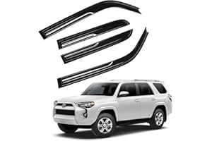 Kinwrdsn Tape-On Rain Guards Window Visor Fit for 2010-2023 Toyota 4runner Window Vent Deflector Visors 4 Pcs-94242