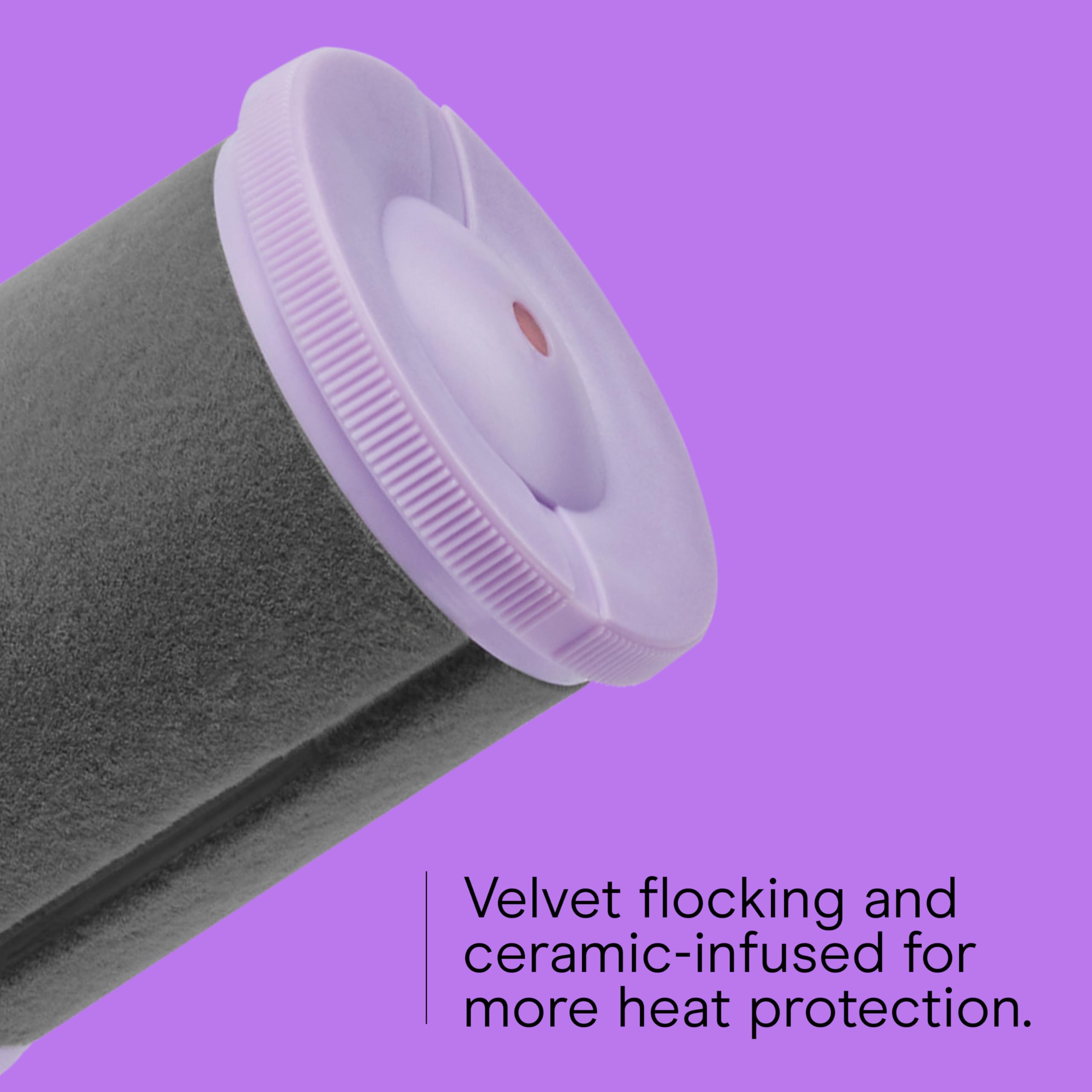 Conair Hot Rollers for Long, Medium & Short Hair, 12 Ceramic Flocked 1½-Inch and 1¾-Inch Heated Hair Rollers with Clips, Hot Curlers for Women, Volume & Curls, Amazon Exclusive