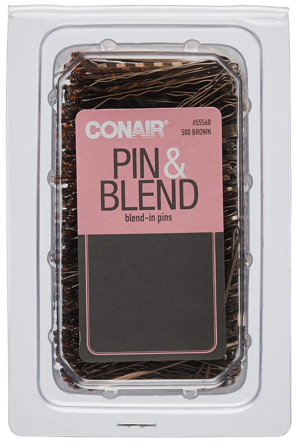 Conair Secure Hold Bobby Pins, Black, Set of 75 Hairpins : Hair Pins : Beauty