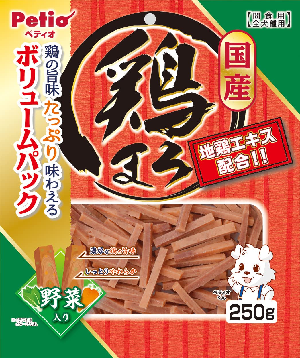 ペティオ (Petio) 鶏まろ 無添加 野菜入り 250g商品画像