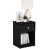 Furinno Tidur Nightstand, Black Oak, Americano, 2-Pack