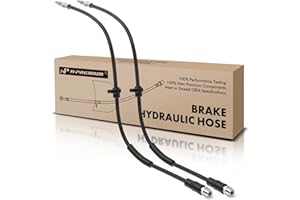A-Premium (Pack of 2) Front Driver and Passenger Brake Hydraulic Hoses Compatible with BMW X3 2011-2017, X4 2015-2018, 2.0L 3