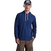 UNIONBAY mens Remy Knit Thermal Henley Hoodie Sweatshirt
