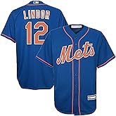 Francisco Lindor New York Mets MLB Kids Youth 8-20 Blue Alternate Player Jersey