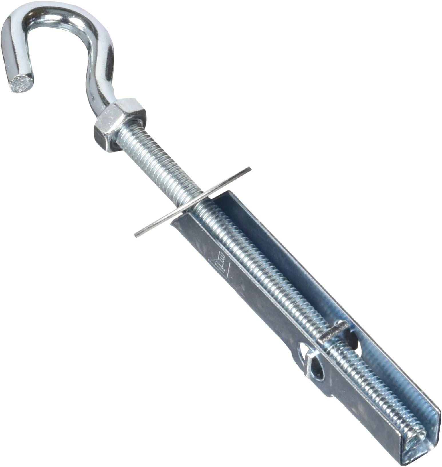 INDEX Fixing Systems BA-GA – Pack of 4 Gravity Tilting Hooks for Hanging Light Elements from Drop Ceilings Gravitex, (Zinc Plated Coating, M6, Diameter 16 mm)