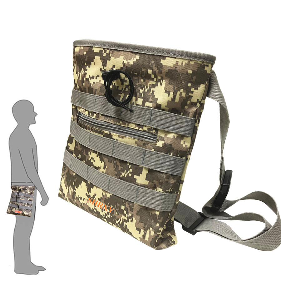 Drawstring Digger's Pouch Finds/luck Bag Camo Combo Pick Up Waist Pockets for Metal Detecting Treasure Hunting