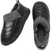 Git-up Men Memory Foam Slip on Slippers for Diabetic Arthritis Edema Swollen Feet Wide House Shoes Comfy Soft Non-Slip Plus Size Indoor Outdoor Slipper