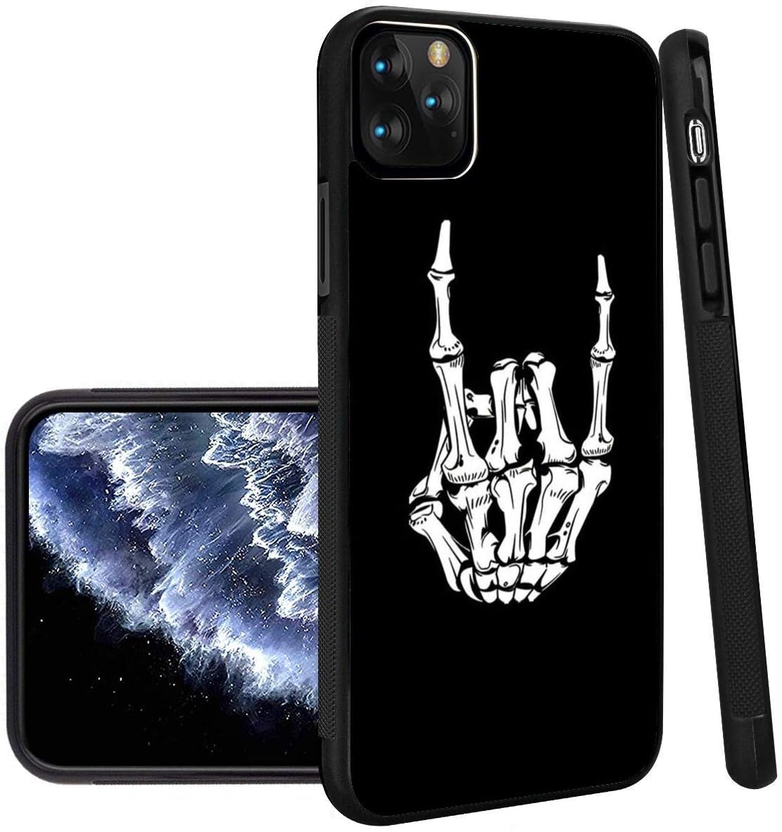 Rock and Roll iPhone 11 Pro Max Phone Case Black TPU