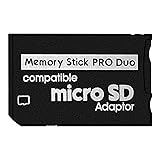 DUEQID Memory Stick Adapter for PSP, Micro SD to