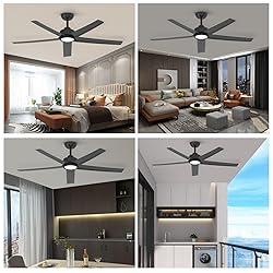 ocioc 52 inch Ceiling Fans with Lights, 2 Pack