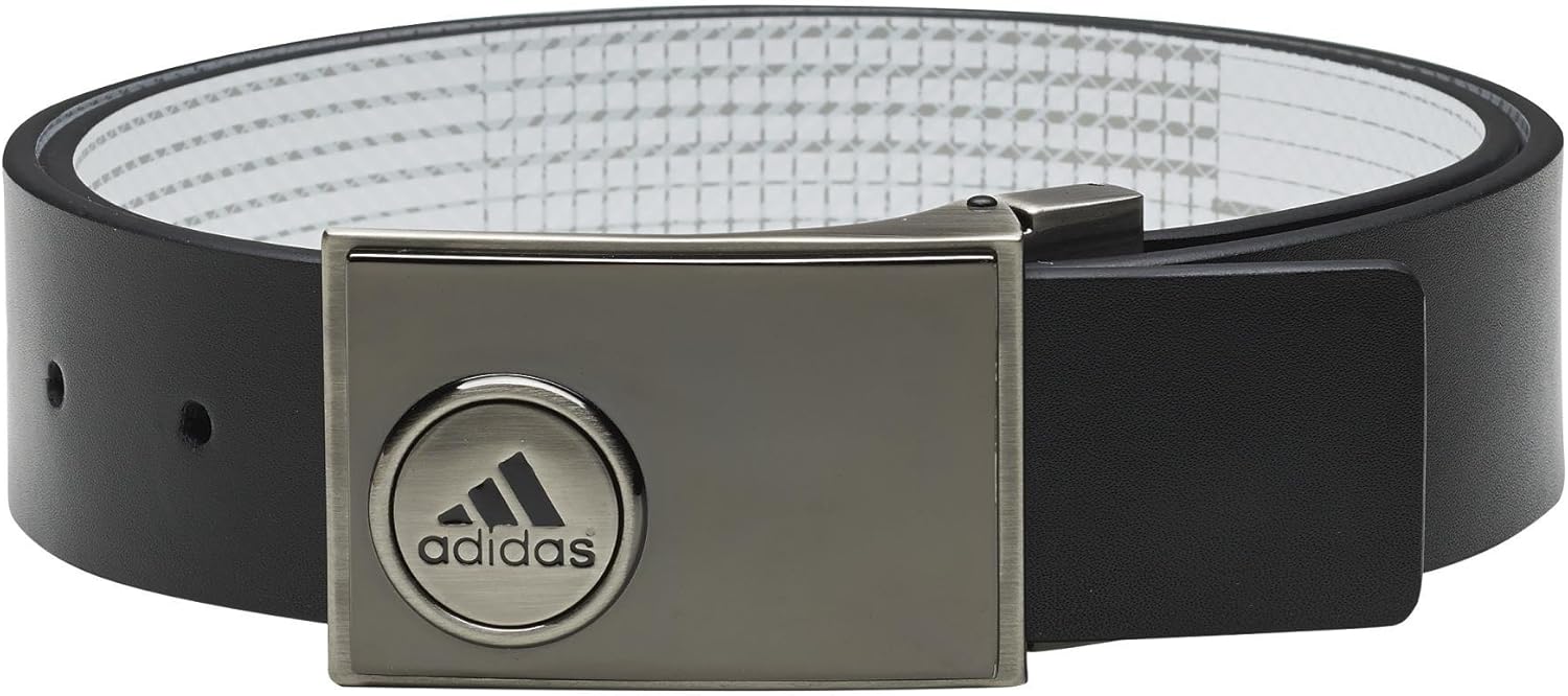 Adidas Golf 2016 Ball Marker Printed Mens Reversible Leather Golf Belt One Size Black, Pants