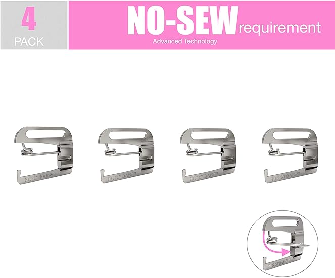 Metal Swimsuit Bra Hooks Lingerie Hook Replacement No Sew 2 Slide Hooks