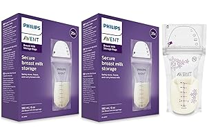 Philips Avent Breast Milk Storage Bags 50 Count 6oz/180ml, SCF603/50