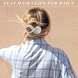 French Concord Flat Hair Clips - 6PCS Curved Hair