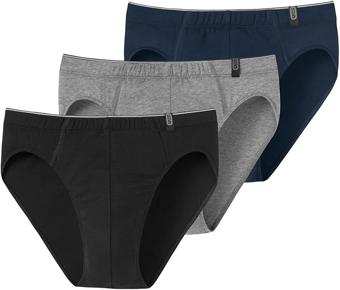 SCHIESSER Herren Slip, 3er Pack, Supermini Slip, 95/5 Serie, schwarz