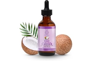 C60 PURPLE POWER C60 Power C60 in Organic MCT Coconut Oil - Natural Wellness Support for Men & Women, 99.99% Pure Carbon Fullerenes, Promotes Energy, Mental Clarity, & Stamina - 2 fl oz Bottle