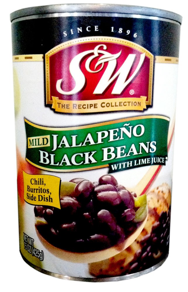 Black beans with Mild jalapenos and Lime (072273450912)