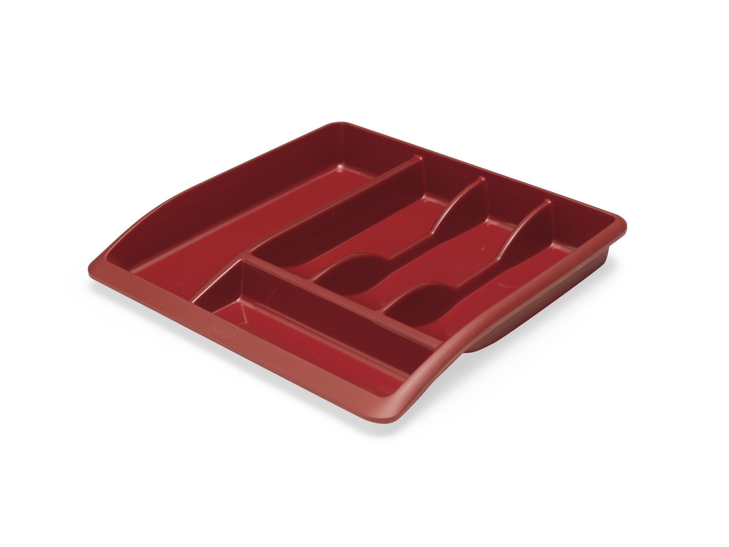 Addis 508070 Plastic Drawer Organiser, Red, 40 x 38.5 x 6 cm