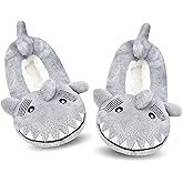 Panda Bros Kid's Animal Slipper Socks, Cartoon Cozy Fleece Indoor Slipper, Fluzzy Warm bedroom Shoes