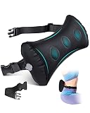 Inflatable Lumbar Pillow for Airplane Travel Lumbar Support Pillow for Car, Office Chair Back Support Office Chair Back Support for Reducing Lower Back Pain (Black)
