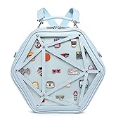 CHERRY SAUCE Star Ita Bag PU Crossbody Shoulder Bag Backpack Multi-Purpose Pins Display