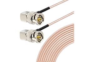 Superbat HD-SDI 3G SDI Cable 1ft BNC Cable 75ohm Supports HD-SDI/3G-SDI/4K/6K Video,for Cameras and Video Equipment，SDI Cord Right Angle