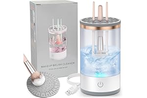 CISBELW mulijuan Portable Electric Makeup Brush Cleaner - Easy to Use & Compact Design, Quick Clean & Bacteria-Free Results