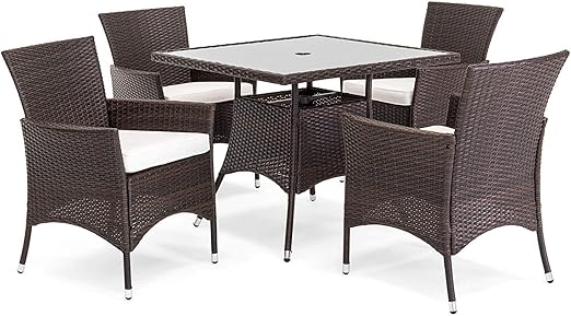 Amazon Com Oakville Furniture 61205 5 Piece Patio Set Square