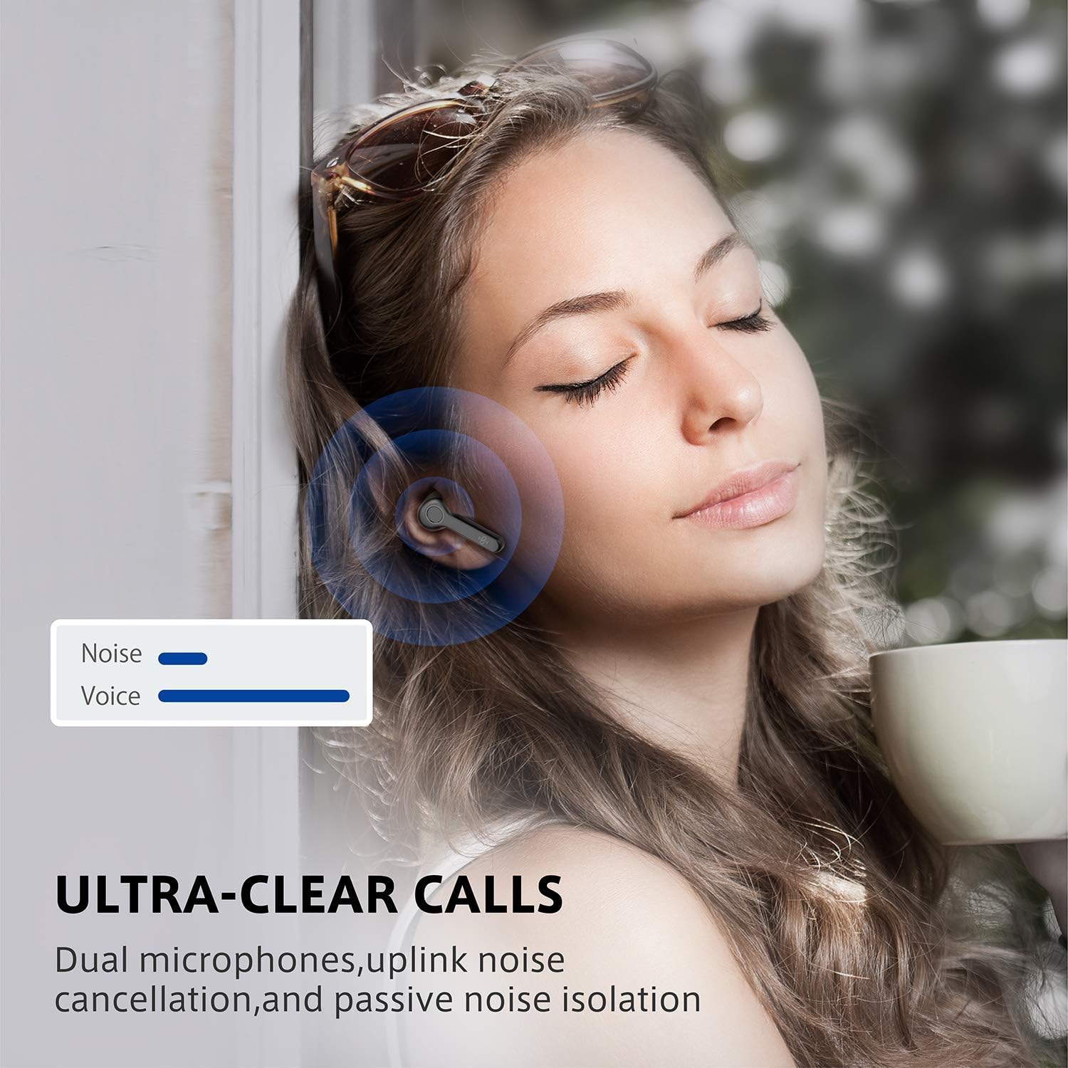 Wireless Earbuds, [Upgraded] Boltune Bluetooth V5.0 in-Ear Stereo [USB-C Quick Charge] IPX8 Waterproof Wireless Headphones 40Hours Playing Time Bluetooth Earbuds Built-in Mic Single/Twin Mode: Electronics