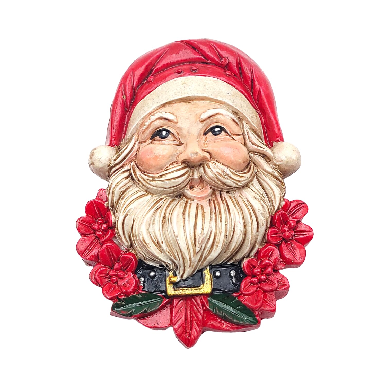 3D Fridge Magnet Santa Claus Christmas Decorative Magnet Perfect for Kitchen, Magnetic Whiteboard or Office, Gift Idea and Christmas Decoration (MOD 3)