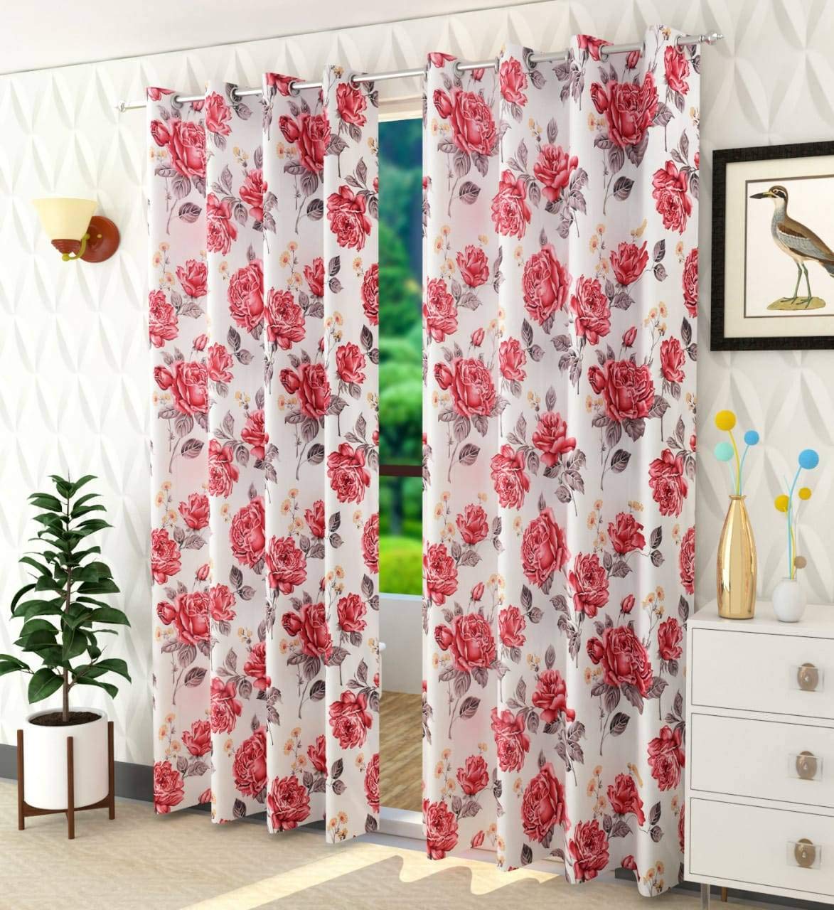 Jindal Trends Printed Designer Polyester Curtains For Door