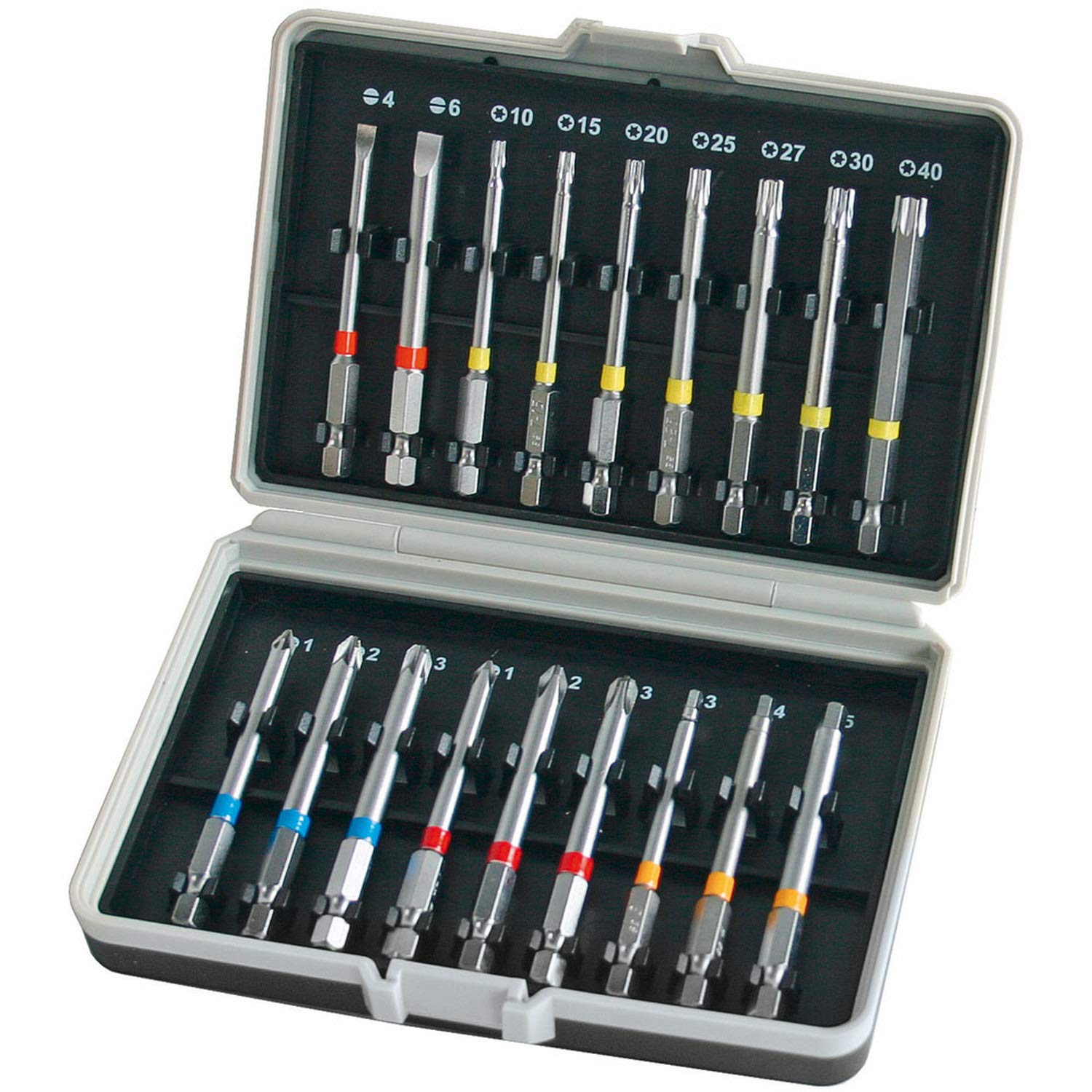 HM Müllner Bit Set 18 Piece Bit Box – Langbit 75 mm Long Design Type: 3018S