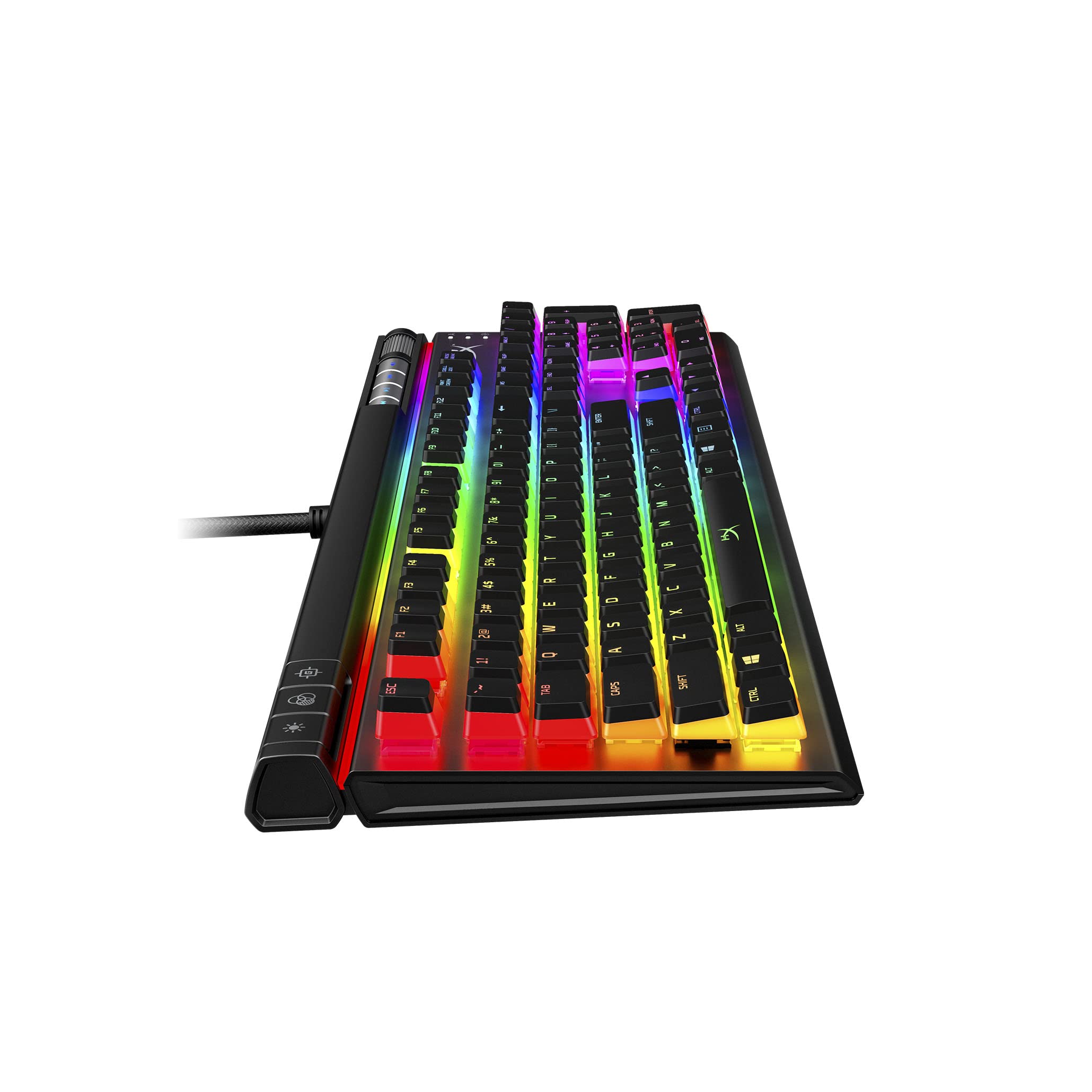 HyperX Alloy Elite 2 – Mechanical Gaming Keyboard, Software-Controlled Light & Macro Customization, ABS Pudding Keycaps, Media Controls, RGB LED Backlit, Linear Switch, HyperX Red,Black