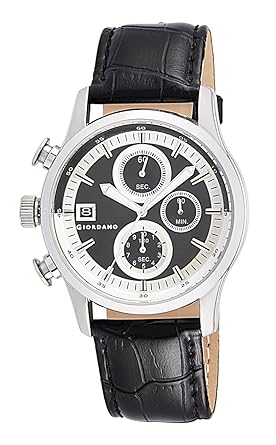 Giordano Chronograph Black Dial Mens Watch - GX1613-01