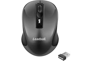 LeadsaiL Wireless Mouse Silent 2.4G USB Computer Mouse Compact Optical Cordless Mouse Mini Quiet Wireless Mice, Noiseless, 4 