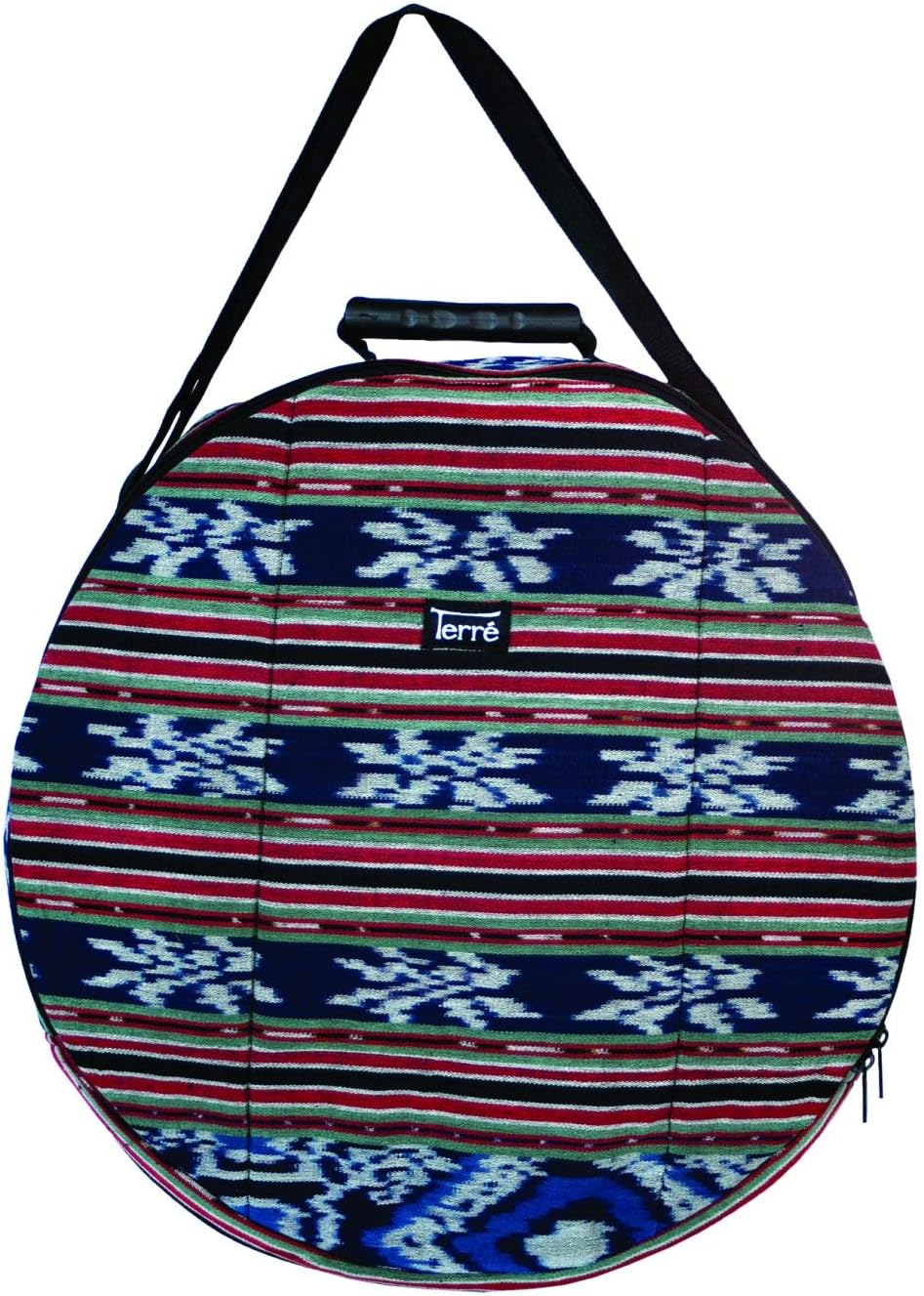 Shaman Drum Bag Made From Ikat Diameter 50 cm Shaman Drum Round Ritual Drum Carrying Strap