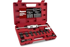 Reywoo Blind Hole Collet Bearing Puller Set, Slide Hammer Bearing Puller Set with Expandable Collets 8-32mm, 12pcs Pilot Bearing Removal Tool Internal Bearing Extractor Puller Kit