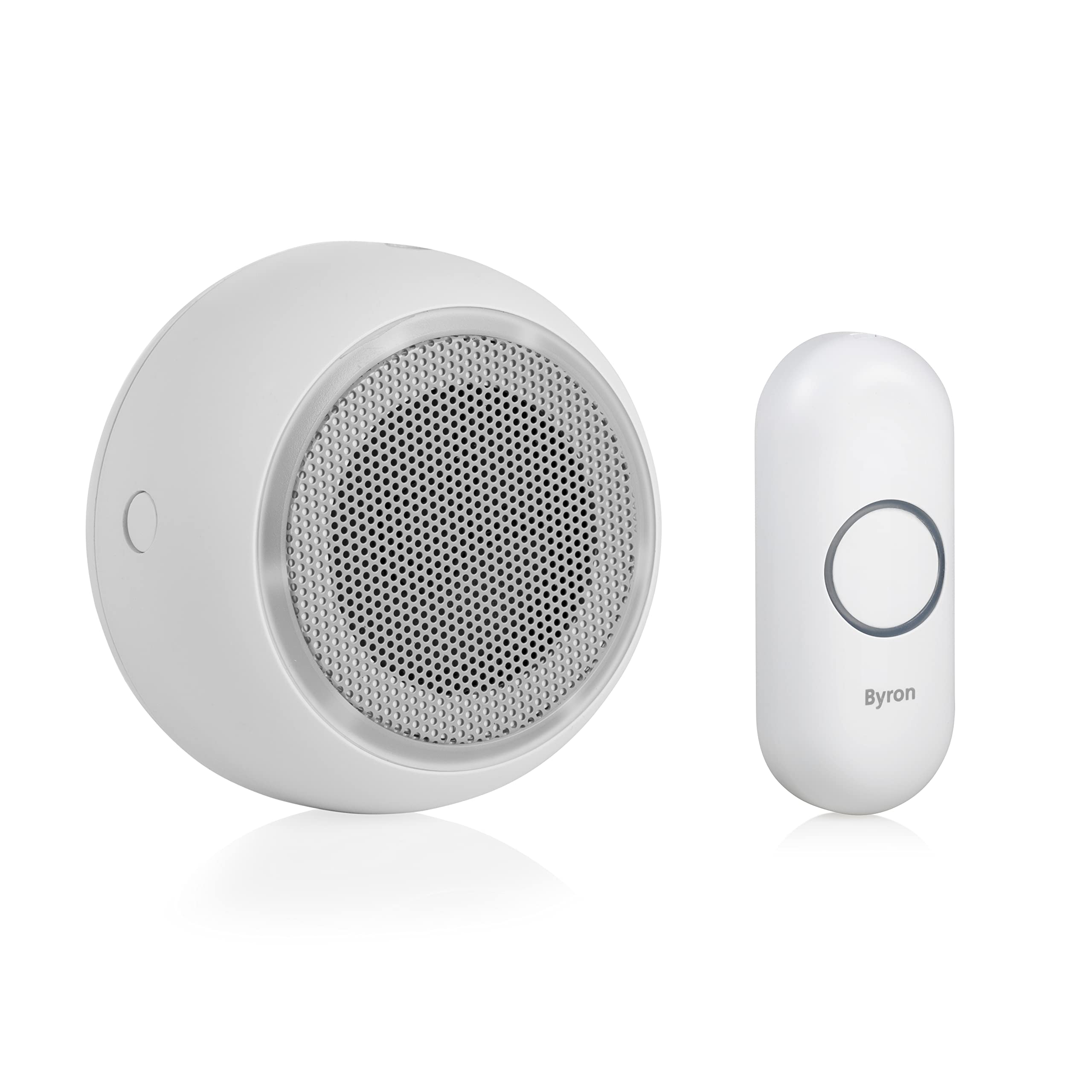 Byron DBY-23531 Wireless Doorbell Kit - Play Your Own Chime Melodies - Maximum Range of 200 Meters - Mute - White — image 1