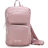 Reebok Unisex Crossbody Sling Bags – Compact Convertible Strap Cross Body Bag Travel Sling Bag - Gym & Travel Essential, Size One Size, Mikayla Ashen Lilac