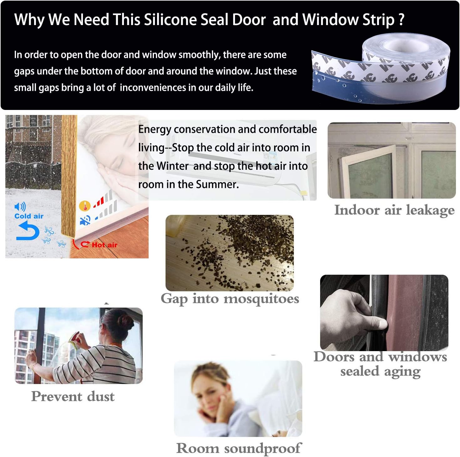 Silicone Seal Door Strip Bottom - Image 3