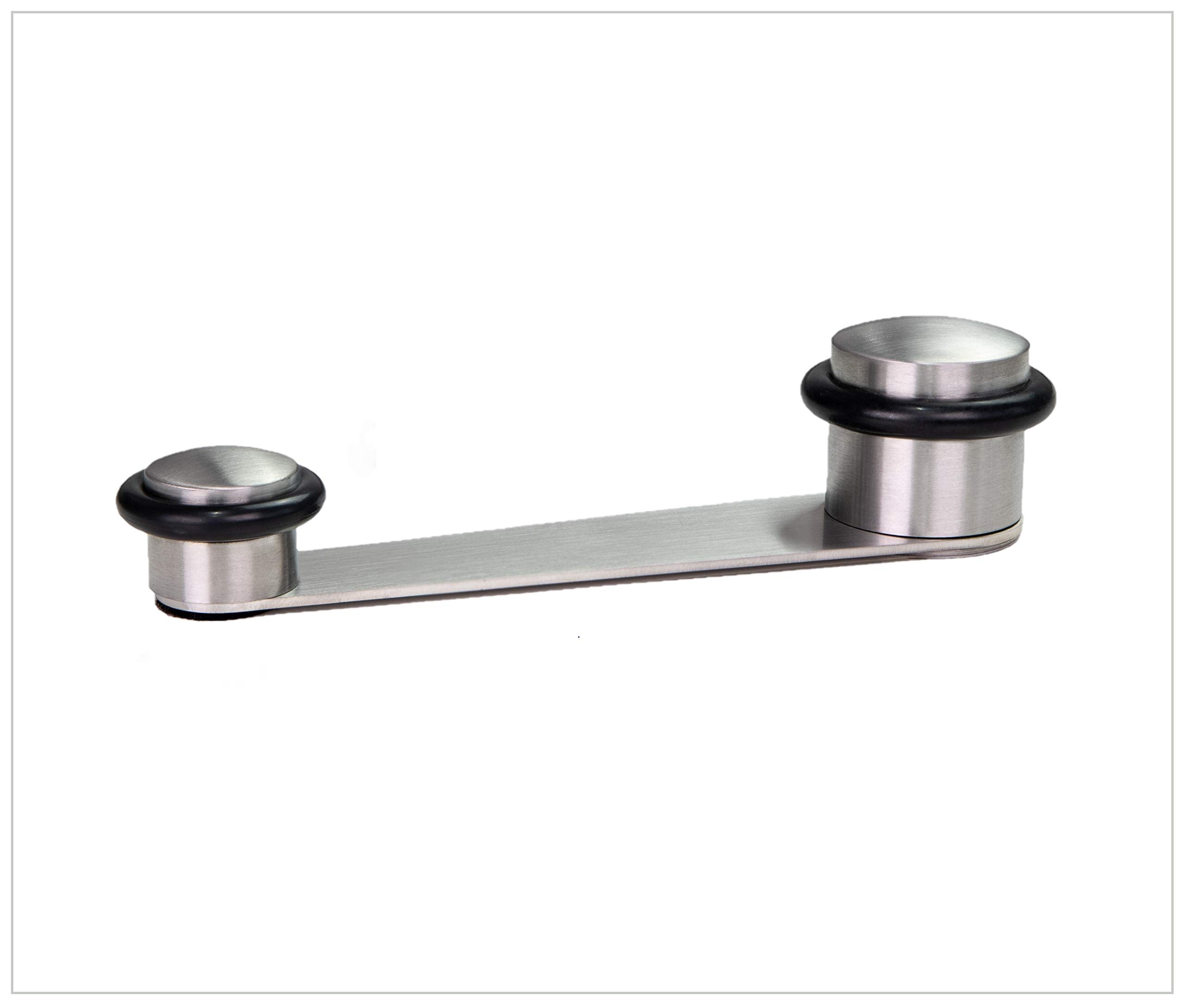 EVI Herrajes | Dool Holder | Screw Installation | Up to 70mm Doors Thickness | Made in Stainless Steel | Keeps Your Doors Open | Mod. 152