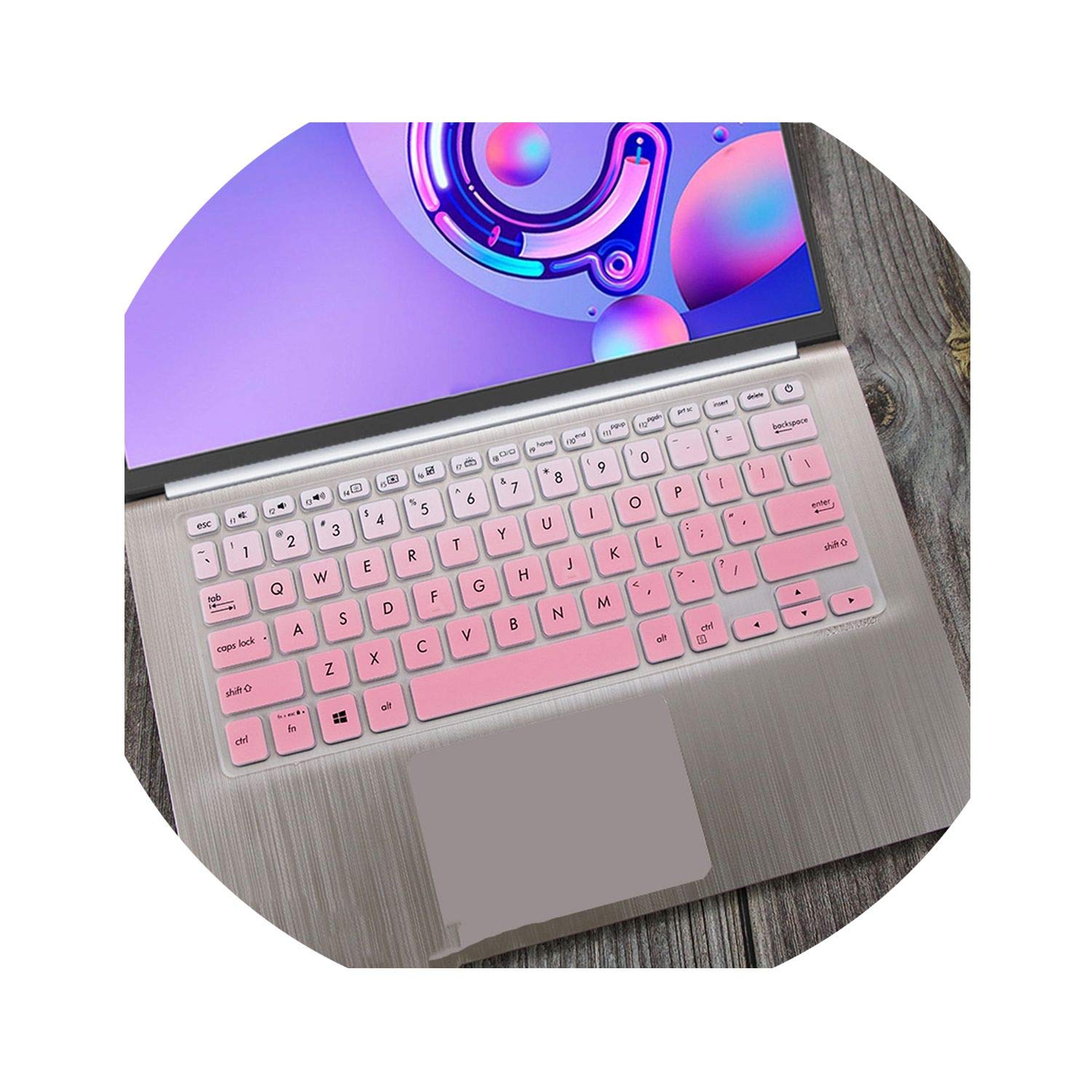 Cover in silicone per tastiera Asus Vivobook 14 X412ua X412fl X412f X412fj  X412da X412ub X412 X412u taglia unica Nero Coperture antipolvere  urban-earth.co.uk