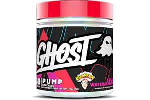GHOST Pump, Stim-Free Nitric Oxide Powder, Warheads Sour Watermelon | Non-Stim, Caffeine-Free Pre-Workout Supplements - L-Cit