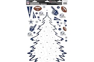 Turner Licensing Sports Dallas Cowboys Christmas Countdown Decals (8554002)
