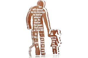 LUOHERE Grandpa Gifts from Granddaughter Grandpa Birthday Fathers Day Idea Gifts Best Grandpa Ever Gifts to My Great Grandpa Christmas Father's Day Grandparents Gifts Granddad Papa Plaque Sign